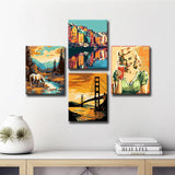 Canvas Art in Vintage Style Timeless and Nostalgic Motifs As A Picture Wall