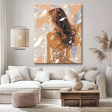 Painting by Numbers Girl in White
