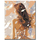 Painting by Numbers Girl in White