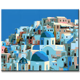 Painting by Numbers Santorini Greece