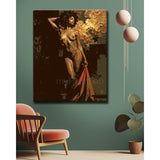 Painting by Numbers for Adults Nude Woman with Cloth