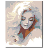 Painting by Numbers Blonde Woman