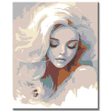 Painting by Numbers Blonde Woman