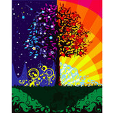 Painting by Numbers Abstract Tree Pictures