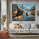 Painting by Numbers Pictures Man on The Platform