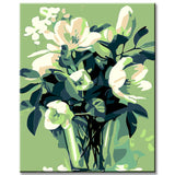 Paint by Numbers for Adults White Iris