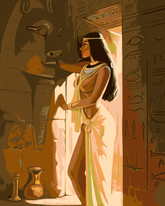 Painting by Numbers Nude Woman in The Temple