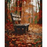 Painting by Numbers Lonely Bench