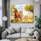 Painting by Numbers Horses Galloping