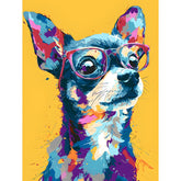Painting by Numbers Chihuahua Abstract