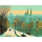Painting by Numbers City in Winter