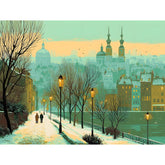 Painting by Numbers City in Winter