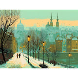 Painting by Numbers City in Winter