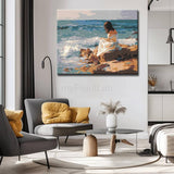 Painting by Numbers Woman by The Sea