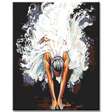 Paint by Numbers Prima Ballerina in White Dress