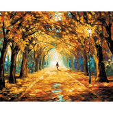 Painting by Numbers Pictures Walking with Dog