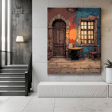 Paint by Numbers Half Round Door