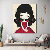 Paint by Numbers Little Princess with Pigtails