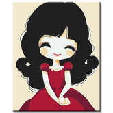 Paint by Numbers Little Princess with Pigtails