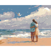 Painting by Numbers People Couple on The Beach