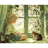 Painting by Numbers Child with Cat