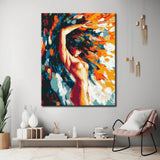Painting by Numbers Nude Woman Abstract