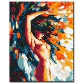 Painting by Numbers Nude Woman Abstract