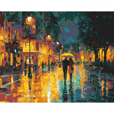 Painting by Numbers Rainy Day in The City