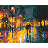Painting by Numbers Rainy Day in The City