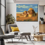 Painting by Numbers Lion Couple