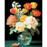 Painting by Numbers Colorful Bouquet of Flowers
