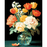 Painting by Numbers Colorful Bouquet of Flowers