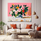 Painting by Numbers Bouquet of Roses Pink