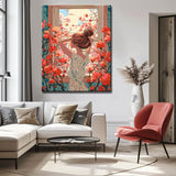 Painting by Numbers Dog Woman in The Mirror