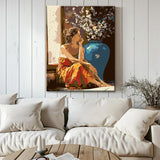 Painting by Numbers Woman in Thought