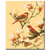 Painting by Numbers Birds and Flowers