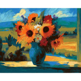 Painting by Numbers Colorful Bouquet of Flowers