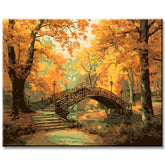 Painting by Numbers Park in Autumn