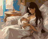 Painting by Numbers Pictures Breastfeeding Mother