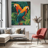 Painting by Numbers Bird Parrots