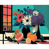 Painting by Numbers Colorful Bouquet of Flowers