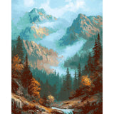 Painting by Numbers Alps Bach
