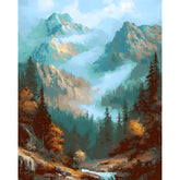 Painting by Numbers Alps Bach