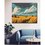 Painting by Numbers Sunflower Field