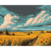 Painting by Numbers Sunflower Field