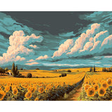 Painting by Numbers Sunflower Field