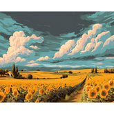 Painting by Numbers Sunflower Field