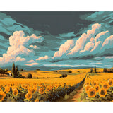 Painting by Numbers Sunflower Field