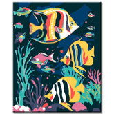 Painting by Numbers Pictures Colorful Fish Corals