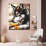 Painting by Numbers Pictures Loving Wolfhound